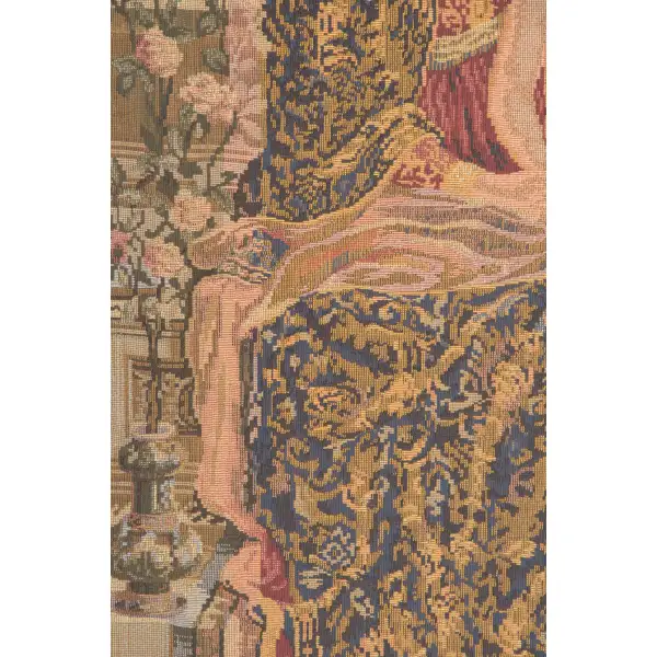 Madonna And Child Seated Belgian Tapestry Wall Hanging - 29 in. x 51 in. Cotton by Charlotte Home Furnishings | Close Up 2