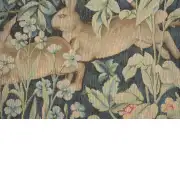 C Charlotte Home Furnishings Inc Two Hares in A Forest Large French Tapestry Cushion - 19 in. x 19 in. Cotton by William Morris | Close Up 4