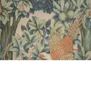 C Charlotte Home Furnishings Inc A Pheasant in A Forest Large French Tapestry Cushion - 19 in. x 19 in. Cotton by William Morris | Close Up 3