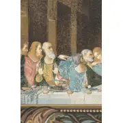 The Last Supper Italian With Border Italian Tapestry - 56 in. x 25 in. Cotton/Viscose/Polyester by Leonardo da Vinci | Close Up 2