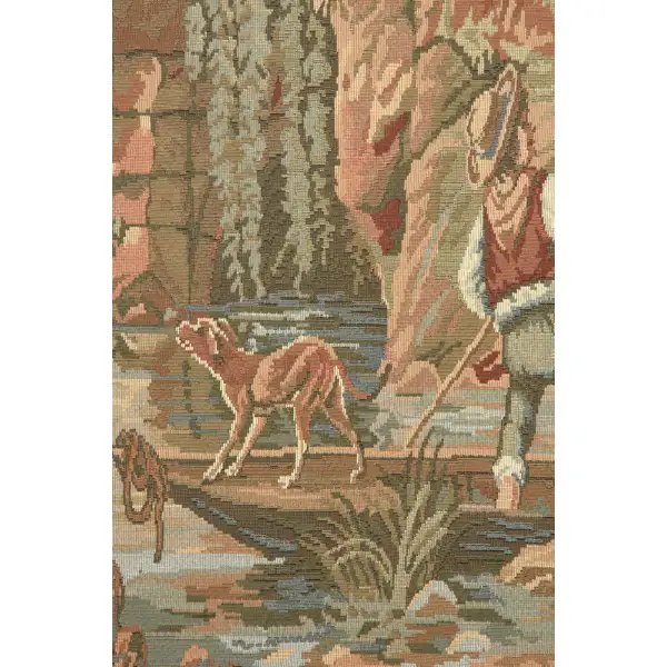 Washing by the Lake Both Panels European Tapestry | Close Up 1