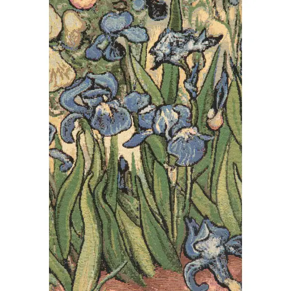 Iris Small by Van Gogh Italian Tapestry | Close Up 2