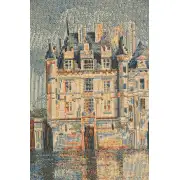 Chenonceau Castle Small Belgian Wall Tapestry | Close Up 1