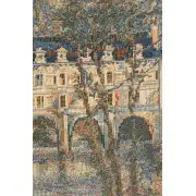 Chenonceau Castle Small Belgian Tapestry Wall Hanging | Close Up 2