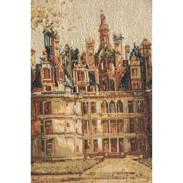 Chambord Castle Small Belgian Tapestry Wall Hanging | Close Up 1