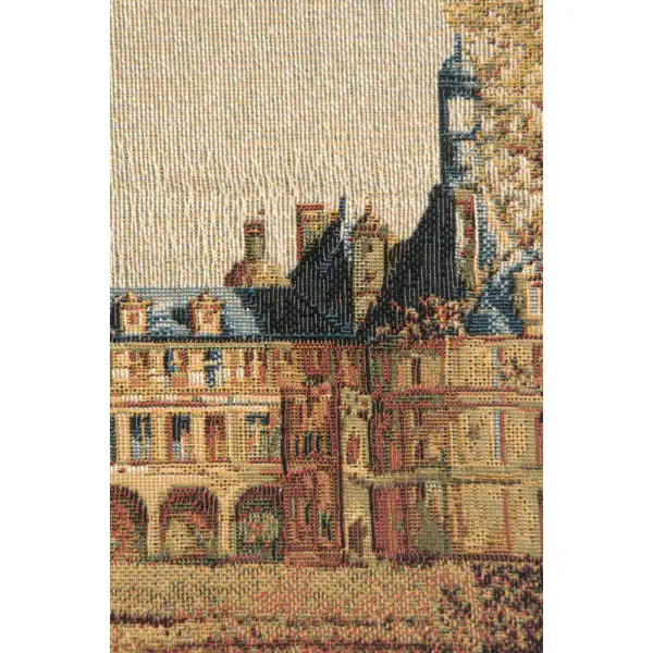 Chambord Castle Small Belgian Tapestry Wall Hanging | Close Up 2