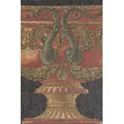 Urn on Pillar Black Small Belgian Tapestry | Close Up 1