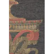Urn on Pillar Black Large Belgian Tapestry | Close Up 1
