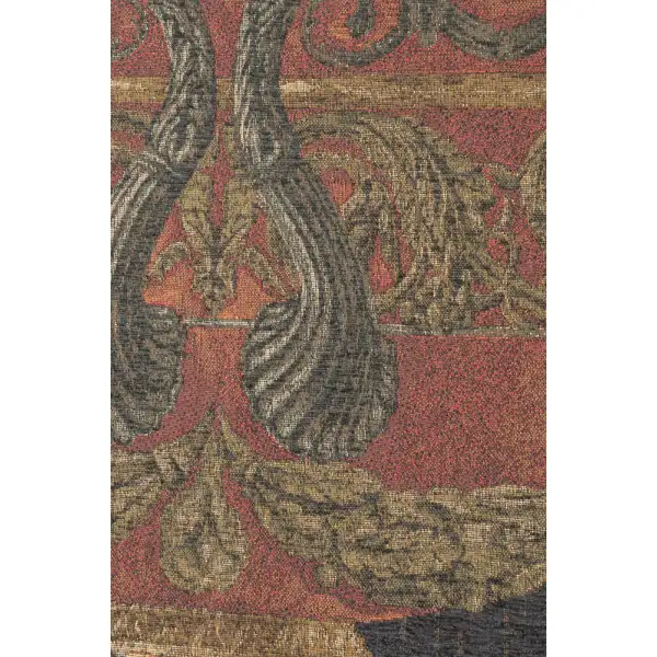 Urn on Pillar Black Large Belgian Tapestry | Close Up 2