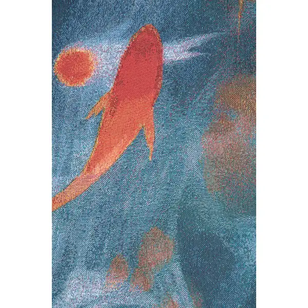 Koi Pond Small Wall Tapestry | Close Up 2