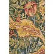 Acanthe Green Medium French Wall Tapestry - 28 in. x 58 in. Wool/Cotton by William Morris | Close Up 2