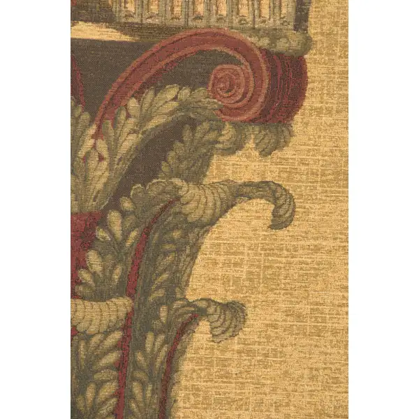Urn on Pillar Gold Large Belgian Tapestry | Close Up 1