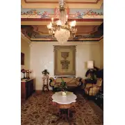 Urn on Pillar Gold Large Belgian Tapestry | Life Style 1