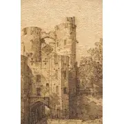 Castle Tower Belgian Tapestry Wall Hanging | Close Up 2