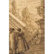 Grand Stairway Belgian Tapestry Wall Hanging | Close Up 1