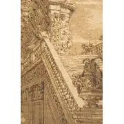 Grand Stairway Belgian Tapestry Wall Hanging | Close Up 2