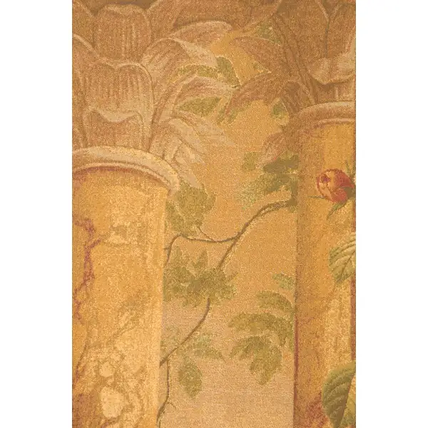 Urn with Columns Brown Belgian Tapestry | Close Up 2