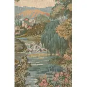 Swan in the Lake Medium with Border Italian Wall Tapestry | Close Up 2