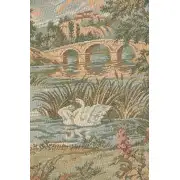 Swan in the Lake Small No Border Italian Tapestry | Close Up 1