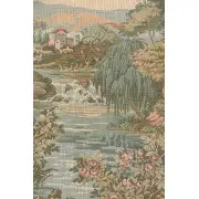 Swan in the Lake Small No Border Italian Tapestry | Close Up 2