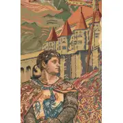 Sir Lancelot and Guinevere Belgian Tapestry | Close Up 2