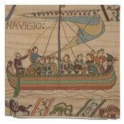 Bayeux The Boat Large Cushion | Close Up 1