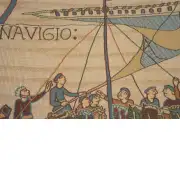 Bayeux The Boat Large French Couch Cushion | Close Up 3