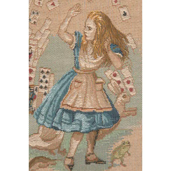 The Pack Of Cards Cushion - 14 in. x 14 in. Cotton by John Tenniel | Close Up 2