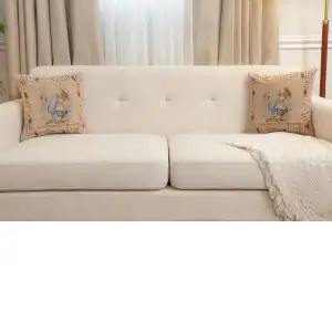 The Pack Of Cards Tapestry Cushion Cover - 14 in. x 14 in. Cotton by John Tenniel