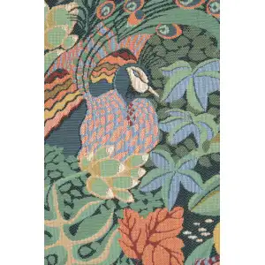 Jungle And Two Birds Tapestry Cushion Cover - 19 in. x 19 in. Cotton by Anne Leurent's