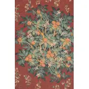 Orange Tree II Large French Table Mat - 70 in. x 14 in. Cotton/Viscose/Polyester by Charlotte Home Furnishings | Close Up 2