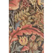 Acanthe Brown Medium French Wall Tapestry - 28 in. x 58 in. Wool/Cotton by William Morris | Close Up 2