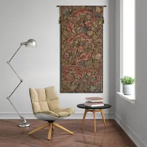 Acanthe Brown Medium French Tapestry Wall Hanging