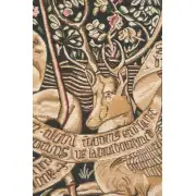 The Winged Stags Black Belgian Tapestry - 68 in. x 46 in. Cotton/Viscose/Polyester by Charlotte Home Furnishings | Close Up 2