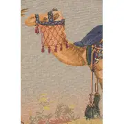 The Camel Large French Wall Tapestry - 58 in. x 44 in. Cotton/Viscose/Polyester by Charlotte Home Furnishings | Close Up 1