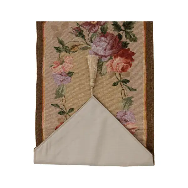 French Floral Roses Small Decorative Table Mat | Close Up 5
