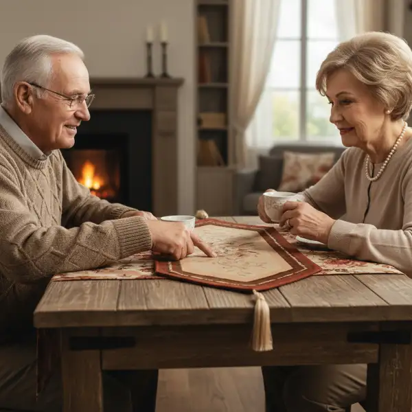 Orleans Floral Small Decorative Table Mat | Life Style 2