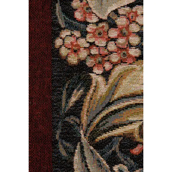 William Morris Red Small Decorative Table Mat | Close Up 4