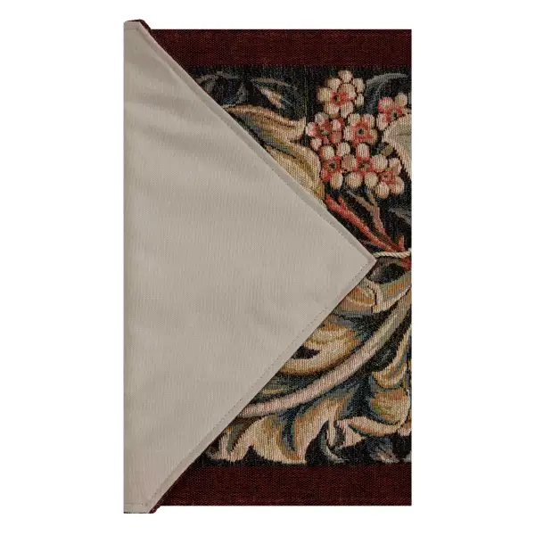 William Morris Red Small Decorative Table Mat | Close Up 4
