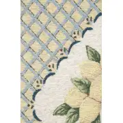 Lemon Delight Chenille Wall Tapestry Bell Pull | Close Up 1