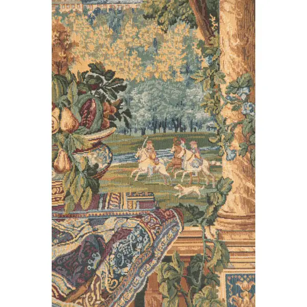 Versailles Castle Italian Tapestry - 26 in. x 32 in. cotton/viscose/Polyester by Charles le Brun. | Close Up 2