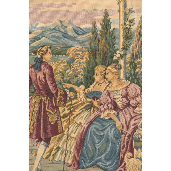 Dame E Lago Italian Tapestry - 43 in. x 26 in. cotton/viscose/Polyester by Francois Boucher | Close Up 2