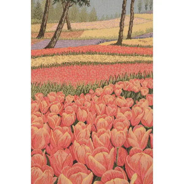 Tulipani Italian Tapestry - 35 in. x 25 in. Cotton/Polyester/Viscose by Alberto Passini | Close Up 2