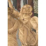 Tre Grazie Italian Tapestry - 26 in. x 38 in. cotton/viscose/Polyester by Sandro Botticelli | Close Up 2