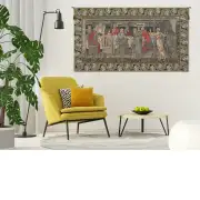 The Round Table With Border Belgian Tapestry Wall Hanging | Life Style 1