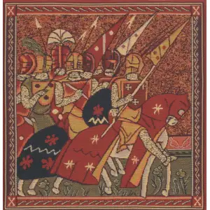 Godfroid Belgian Cushion Cover - 16 in. x 16 in. Cotton/Viscose/Polyester by Charlotte Home Furnishings Inc