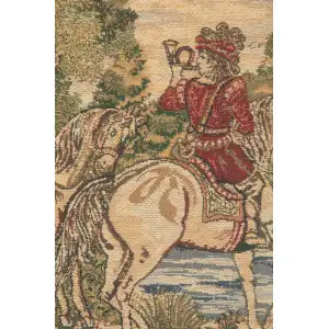 The Noble Hunt Belgian Cushion Cover - 16 in. x 16 in. Cotton/Viscose/Polyester by Charlotte Home Furnishings Inc