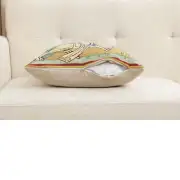 Chevaliers De St. Gregoire I Belgian Cushion Cover - 16 in. x 16 in. Cotton/Viscose/Polyester by Charlotte Home Furnishings Inc | Close Up 4
