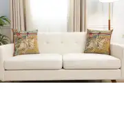 Chevaliers De St. Gregoire I Belgian Cushion Cover - 16 in. x 16 in. Cotton/Viscose/Polyester by Charlotte Home Furnishings Inc | Close Up 5