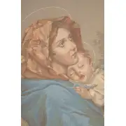 Madonna and Child with Border Italian Tapestry | Close Up 1